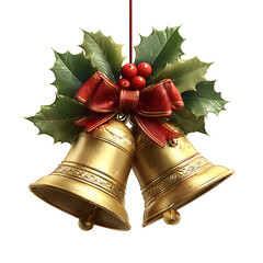 a christmas bell on transparent background PNG