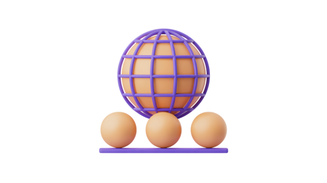 Global network concept with eggs, a striking visual for innovation, connection, and international business opportunities, perfect for digital designs