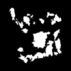 Obraz premium Rust Stain Alpha Channel, Transparent Oxidized Texture