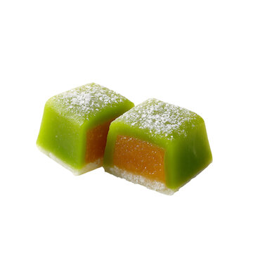 Delicious kuih seri muka sweet malaysian dessert food pastry treat