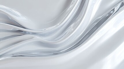 Abstract digital art piece with a white background. it features a wave-like pattern of thin, wavy lines that create a sense of movement and depth.