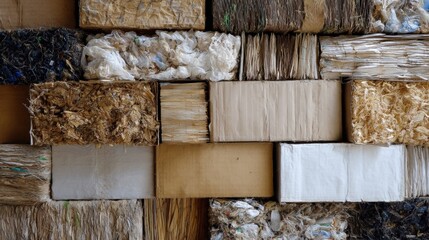 Large pile of cardboard boxes stacked on top of each other. the boxes are of different sizes and colors, with some being brown, some being white, and some being black.
