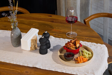 Enjoy a truly elegant dining experience complete with delicious appetizers and fine wine