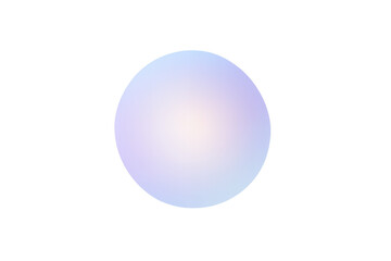 Abstract sphere with a smooth color gradient from light blue to purple and pink, presenting a soft, glowing effect