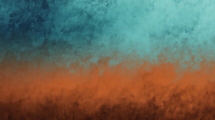 Abstract Texture Gradient in Teal and Rust Color Palette Background Graphic Design Element