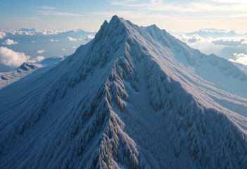 Mountain Shaped Like a Sleeping Giant