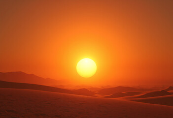 Vast Desert Lit by Three Suns
