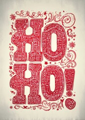 Beautiful illustration with Christmas text motif