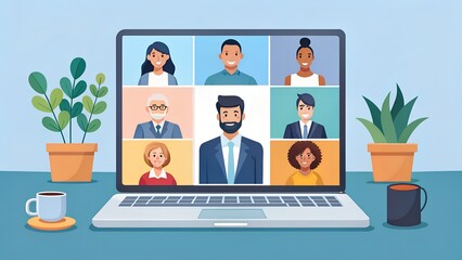 business people working on laptop in office