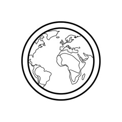 Globe Outline Icon
