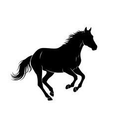 Elegant Horse Silhouette in Motion