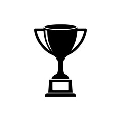 Elegant Trophy Silhouette Icon