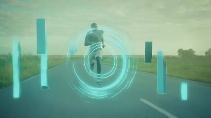 Inspiring Athlete Running with Digital Visualization - Powered by Adobe