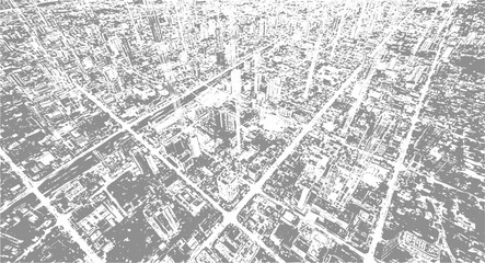 Fototapeta premium Abstract grunge texture with black speckles and horizontal lines on a white background