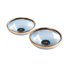  Pair of contact lenses isolated [Transparent Background PNG].