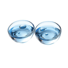  Pair of contact lenses isolated [Transparent Background PNG].