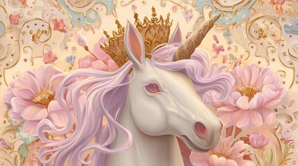 hand drawn vector illustration of a horse in a field