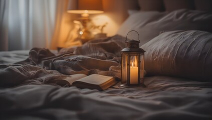 Tranquil nighttime home decor
