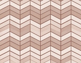 Fototapeta premium An abstract, geometric pattern consisting of chevron shapes in shades of beige and brown, creating a textured visual