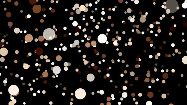 Glitter particles shine shiny sparkle circles dotted brown beige point confetti texture pattern black background overlay lights shining gloss sparkling glow festive holiday effect