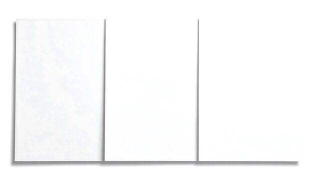 Abstract composition with three rectangular shapes in a minimalist style, set against a white backdrop and shadows