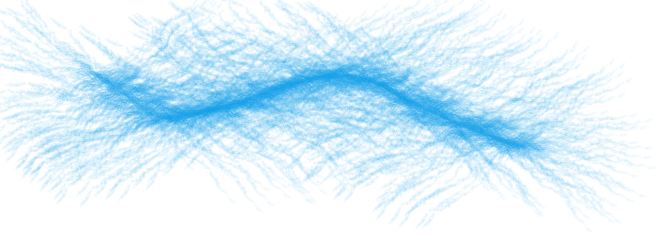 Abstract Blue Digital Art Graphic Design Pattern on Black Background