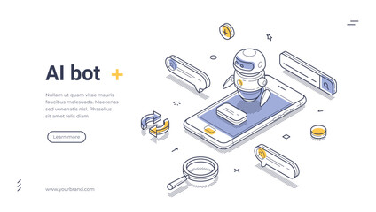 Isometric AI Chatbot: Online Assistance & Digital Consulting