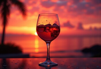 celebration, romantic, drinks, crystal, reflection, liquid, two, summer, elegance, party, glasses, wineglass, red wine, drink, alcohol, white, bottle, white wine, sunset, table, restaurant, red, bever