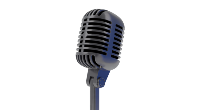 Classic microphone for professional studio recording sound