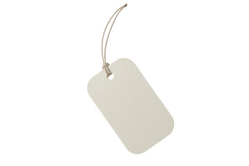 Fototapeta premium Blank label tag with twine for price or product information