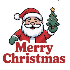 christmas card with santa claus