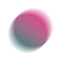 Pink and teal grainy gradient dot