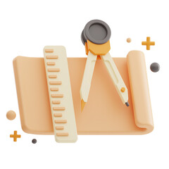 Draft Art Design 3D Illustration