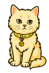 Obraz premium Cute childish cat 