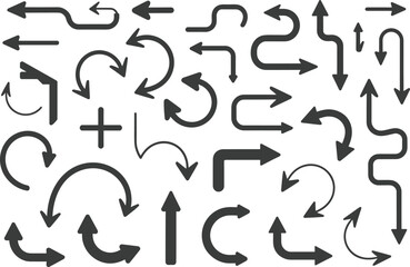 Versatile black arrow collection for your designs