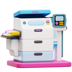 Vector illustration of a printer