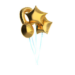 Happy Birthday Balloon Decor PNG