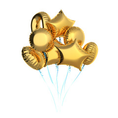 Vibrant Party Balloon Bundle Transparent PNG