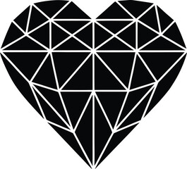 Abstract geometric pattern with colorful swirls and futuristic design elements isolated on transparent background