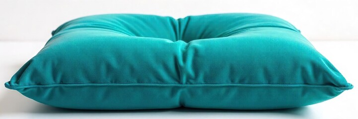Cozy Teal Plush Cushion Seat Adds Comfort and Style to Any Room. Perfect for Apartments, Living Rooms, and Bedrooms.  Ideal for Indoor Use.  Adds a Pop of Color and Texture.