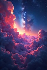 Breathtaking Cosmic Panorama Swirling Nebulae Ignite Across the Galactic Horizon