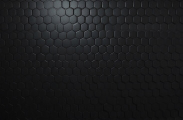Abstract Black Hexagon Pattern Texture