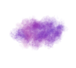 Fototapeta premium Realistic purple and pink smoke cloud with soft gradients and transparent background for commercial and digital projects