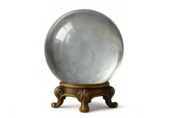 Crystal ball for fortune telling, predicting future, using magic for prophecy and clairvoyance