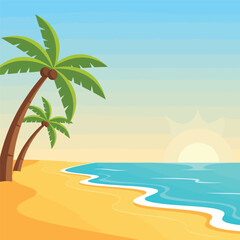 palm tree on the beach