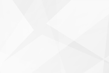 Obraz premium Minimal white and grey geometric background with polygons and gradients, vector EPS 10.