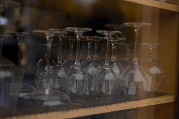wine glasses in a bar. Belarus.Minsk. 20.10.2025