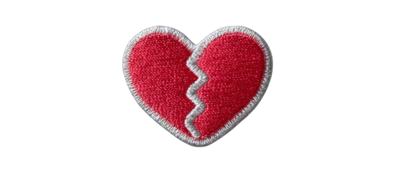 Beautiful broken heart symbol representing love loss, emotional pain, heartbreak, relationship struggles, and romantic sadness in a powerful artistic illustration