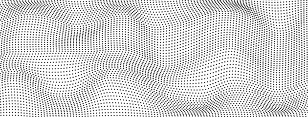 Halftone dot gradient background. Horizontal dot pattern in pop art style. Modern abstract vector texture for contemporary design projects. © Sviatlana