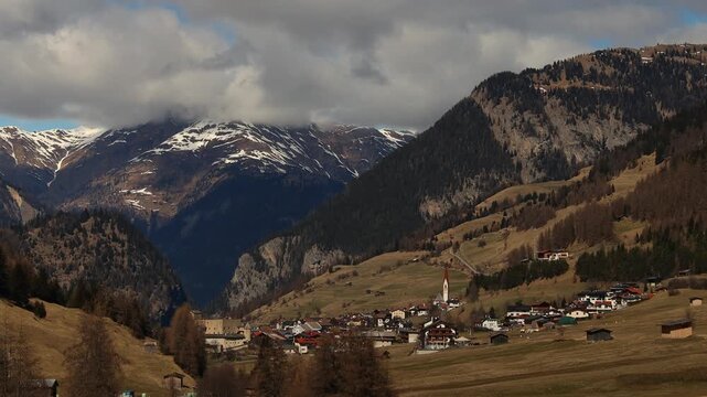 nauders village on the reschenpass tirol 4k 25fps video